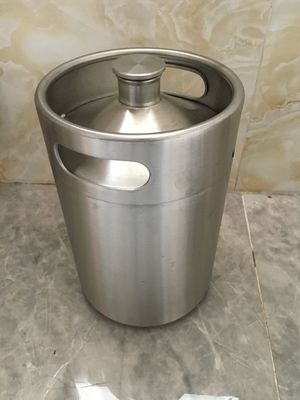 2L μίνι growler βυτίων ανοξείδωτου τροφίμων growler μπύρας βαθμού υλικό με τη στρόφιγγα βρυσών